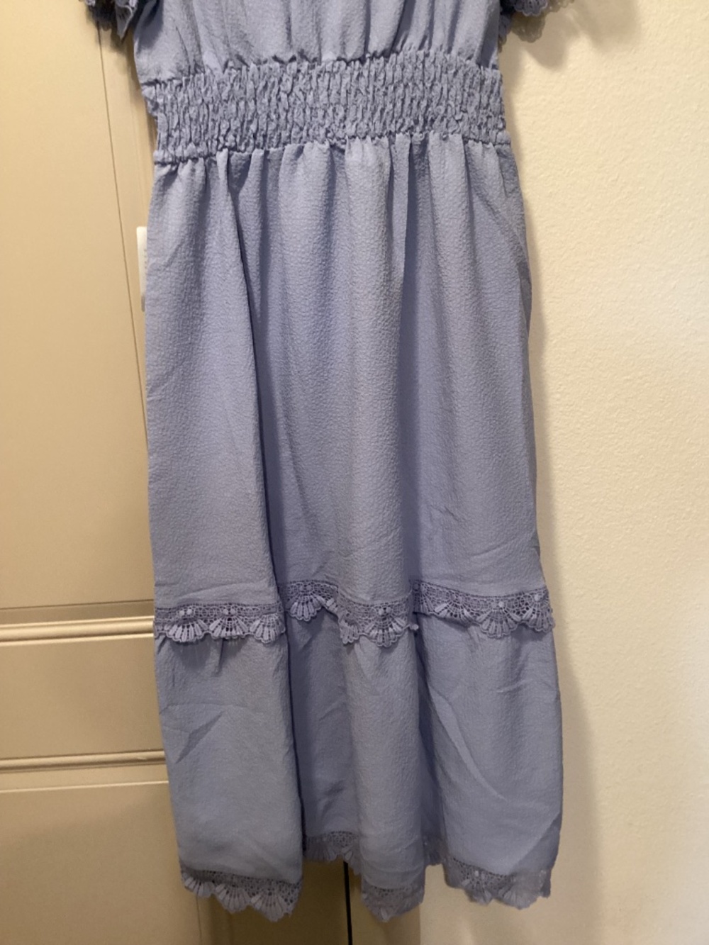 Bobeau Lace Flutter Sleeve Maxi Dress, size XL - Picture 12 of 13